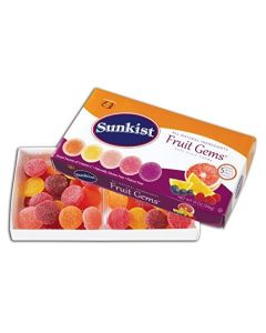 Jelly Belly Sunkist Fruit Gems Box 14 Ounces of Assorted Flavors Made with Real Fruit Juices