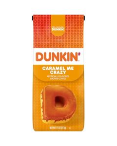 Dunkin Caramel Me Crazy Ground Coffee 11 Ounces