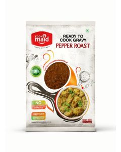 COOKMAID / Pepper Roast Gravy / Ready To Cook / No Preservatives / Vegetarian / Instant / Easy Cooking / Pepper Masala / 300g