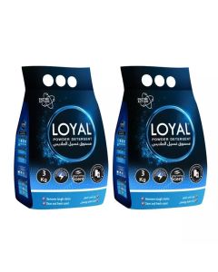 Loyal Powder Detergent with Long-Lasting Scent and Enzyme Action- 2X3Kg