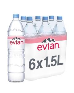EVIAN STILL WATER 1,5 LITER X 6 PACK