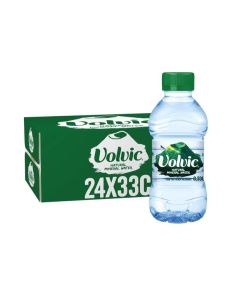 Volvic Natural Mineral Water 24 Pack 330ml / Pure Hydration / Low Sodium