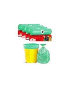 Shalimar Premium OXO Biodegradable Garbage Bag with Tie, 60 Bags, 76x94 cm, Green, Heavy Duty Leak Proof Lavender Scented Trash Bags for Home and Office Use