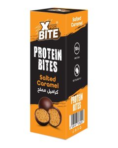 XPro Bite Protein Snack Bites / Salted Caramel Flavor / 10g Protein / No Added Sugar / Gluten Free / 40g Pack