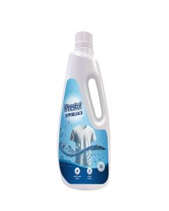 Amazon Brand - Presto! Hypobleach 1L / Fabric Whitener / Detergent Add-On Liquid / Effective Stain Remover / Brightens & Whitens Whites