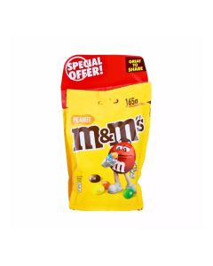 M&M Peanut Milk Chocolate Bag- 165gms Pack of 2