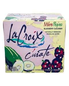 La Croix Curate Mure Pepino (Blackberry Cucumber) 12 Oz Tall Can Sparkling Water ( 8 Pack )