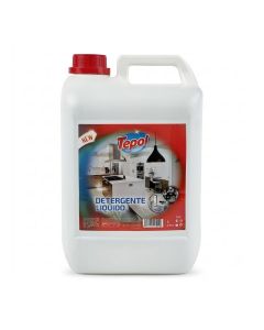 Tepol Multi Purpose Liquid Cleaner Unscented / Cuts Grease and Grime on Kitchen and Household Surfaces / Fragrance Free Concentrated Formula / Ideal for Home Hotel and Commercial Cleaning / 5L