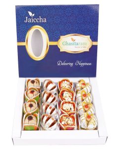 Ghasitaram Gifts Jaiccha Diwali - Sweets-Dryfruit Special Fancy Sweets 400 GMS/Sweets/Sweets Gift Pack/Diwali Sweets/Indian Mithai/Diwali Sweets Gift Box/
