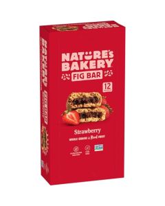 Natures Bakery Whole Wheat Fig Bars Real Fruit Strawberry 12 Twin packs
