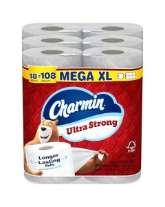 Charmin Ultra Strong Toilet Paper 18 Mega XL Rolls 108 Regular Rolls