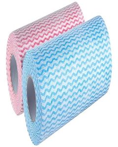 NUVO MEDSURG So Soft Non-Woven Washable Kitchen Roll Wipes 80 Pulls Per Roll - (Pack of 2)