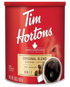 Tim Hortons Original Blend 100% Arabica Ground Coffee Can, 30 Ounces