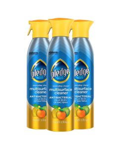 Pledge Antibacterial Multisurface Cleaner Spray Fresh Citrus Household Antibacterial Spray 97 oz Pack of 3