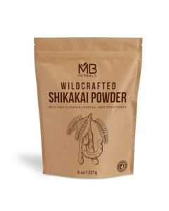 MB Herbals Shikakai Powder / 227g / 1/2 lb / 8 oz / 0.5 LB / Natural Hair Cleanser & Conditioner / 100% Pure Acacia concinna Fruit Pods Powder from Wildcrafted Shikakai