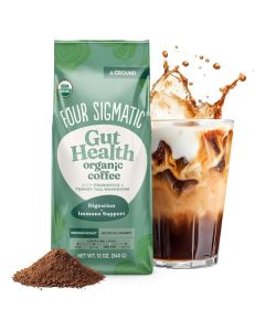 Four Sigmatic, Mushroom Ground Coffee with Probiotics, Medium Roast (340g,12oz)
