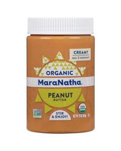 MaraNatha Organic Creamy Peanut Butter 16 Ounce Jar