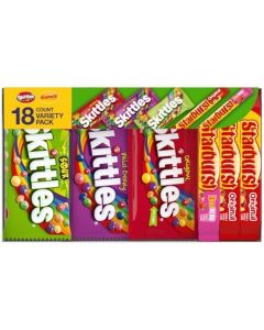 SKITTLES Starbust Assorted Candy Variety Pack for Holidays Gifts Parties Candy Assortment 3705 oz 18 Count Bulk Box