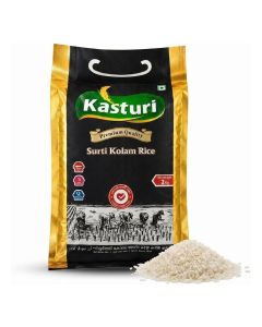 Kasturi Surti Kolam Rice 2 Kg, Premium Quality Cholestrol Free Vada Kollam Rice
