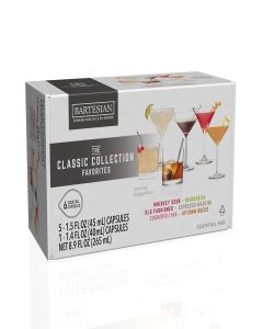 The Classic Collection Capsules, Variety Pack of 6 for Bartesian Premium Cocktail Maker (55524)