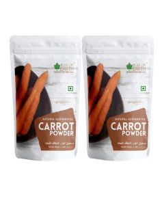 Carrot Powder All Natural Deyderated Pure Freshly Ground and Delicious Great for Skin Cooking Soup Baking & Smoothie 2x200gm