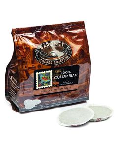 Baronet Coffee Pods 100 Colombian 54 Pods Single Cup Use for Senseo Coffee Machine 3 Bags of 18 Single Serve 8 Gram Regular Strength Medium Roast 100 Colombian