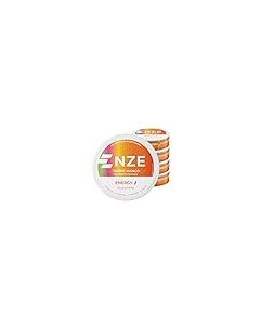NZE Caffeine Nootropic Pouches Tropic Mango Energy Pouches with 50mg Caffeine Alpha GPC LTyrosine LTheanine No Sugar or Artificial Sweeteners 15 Pouches Per Can 5 Pack