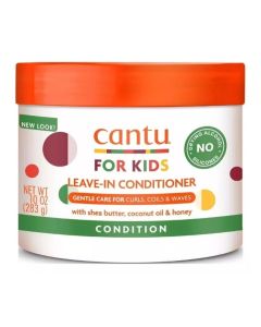 Cantu Care for Kids Leave-In Conditioner 283g / With Shea Butter, Coconut Oil & Honey / Hydrates, Softens & Strengthens Curls / Gentle Hair Detangler for Kids