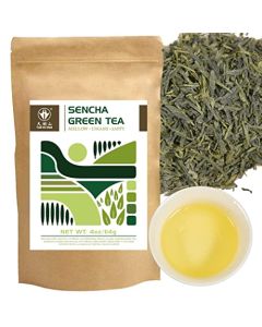 TIAN HU SHAN Sencha Green Tea Loose Leaf Japanese green tea 4 Ounce Pack of 1