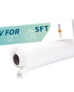 HTVRONT Clear Sublimation HTV Matte 12 X 5FT Upgraded Sublimation Vinyl Wash Durable Clear Dye Sub HTV for LightColored Cotton Fabric