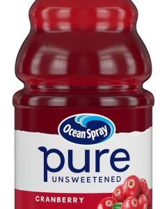Ocean Spray Pure Unsweetened Cranberry Juice, 100% Juice from Concentrate, 32 Fl Oz Bottle