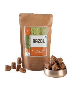Aazol Organic Jaggery Cubes: Pure Shrirampuri Gur - 700g
