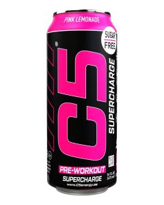 Supercharge Pink Lemonade Energy Drink Can