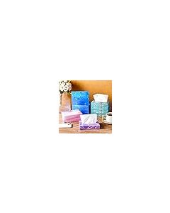 Yinder 24 Packs 960 Sheets Tissue Cube Car Facial Boxes Disposable Facial Travel Tissues Holder Soft Watercolor Boxes 2 Ply 40 Sheets for Wedding Household Car Kitchen BathroomStylish