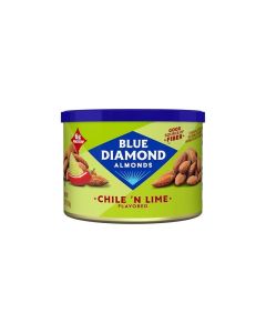 Blue Diamond Almond Chile n Lime Flavored Tangy Snack Nuts NonGMO Kosher No Gluten Ingredients or Artificial Flavors Great Size for OnTheGo Lunch Kids and Adults 6 oz Can