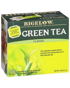 Bigelow Classic Green Tea Bags 40Count Boxes Pack of 6 Caffeinated Green Tea 240 Tea Bags Total
