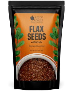 Bliss of Earth Raw Flax Seeds 1kg / Omega-3 Rich Superfood • High-Protein • Healthy and helps with Weight-Loss