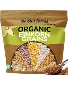 Be Still Farms Organic Einkorn Grains (4.8 lb) - Whole Ancient Grains for Soup, Flour, and Bread