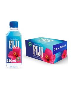 FIJI Natural Artesian Bottled Water 330mL (Pack of 24) - 100% Natural Electrolytes