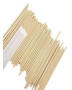 Reharvest Individually Wrapped 8-Inch, No-Sog Straws [Pack of 100], 100% Biodegradable, Home Compostable, Plastic-Free, PFAS-Free, Made of Eco-Friendly Plant-Based Bagasse Sugarcane Fibers