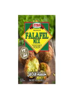 Ziyad Falafel Dry Mix, Gluten-Free, Vegan, Non-GMO, No Additives, No Preservatives, Great for Making Veggie Burgers and Snacks, 12oz