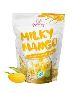 Glowming Milky Mango Powder Drink Mix With Glutathione And Collagen, 10 Sachets x 20g (200g), Pack of 1