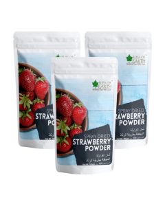 Strawberry Powder No Added Sugar, Artificial Color Best for Baking, Drinking, Juice Milkshake for kids Loving It 100gm pack of 3
