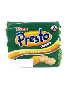Jack N Jill Presto Creams Peanut Butter Flavored Sandwich Cookies- 10pcs