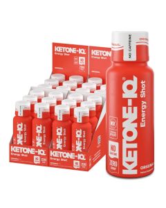 KetoneIQ No Caffeine Exogenous Ketones Energy Shots 24 Pack of Caffeine Free Energy Drinks with 10g Ketones Sugar Free Salt Free and All Natural Original