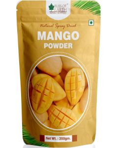 Bliss of Earth 200gm Mango Powder Natural Spray Dried king of fruits Vitamin A,C,K Rich for Smoothie,Shake,juice, cake and ice cream