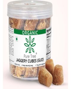 Pure Tree / Certified Organic / Jaggery Cubes / 450 g / Gur Cube / Vegan / Desi Gud / For Cakes, Pancakes, Bakery Items, Tea, Coffee / Traditional Sweets