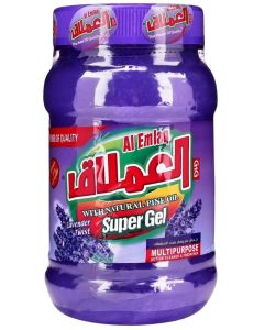 Al Emlaq Super Gel Perfumed Lavender 1kg / Concentrated Multi Purpose Cleaner / Floor & Bathroom Use / Long Lasting Floral Freshness