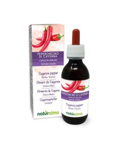 Cayenne Pepper (Capsicum annuum) Fruits Alcohol-Free Mother Tincture Naturalma - Liquid Extract Drops 120 ml - Food Supplement - Vegan