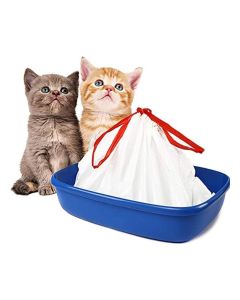 10 Pcs Pet Waste Poop Bags, Cat Litter Toilet Garbage Bag, Dog Poop Bags, Cat Litter Garbage Bag, Thickened Disposable Environmentally Friendly Rope Pet Garbage Bag